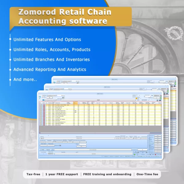 Retail chain store accounting software